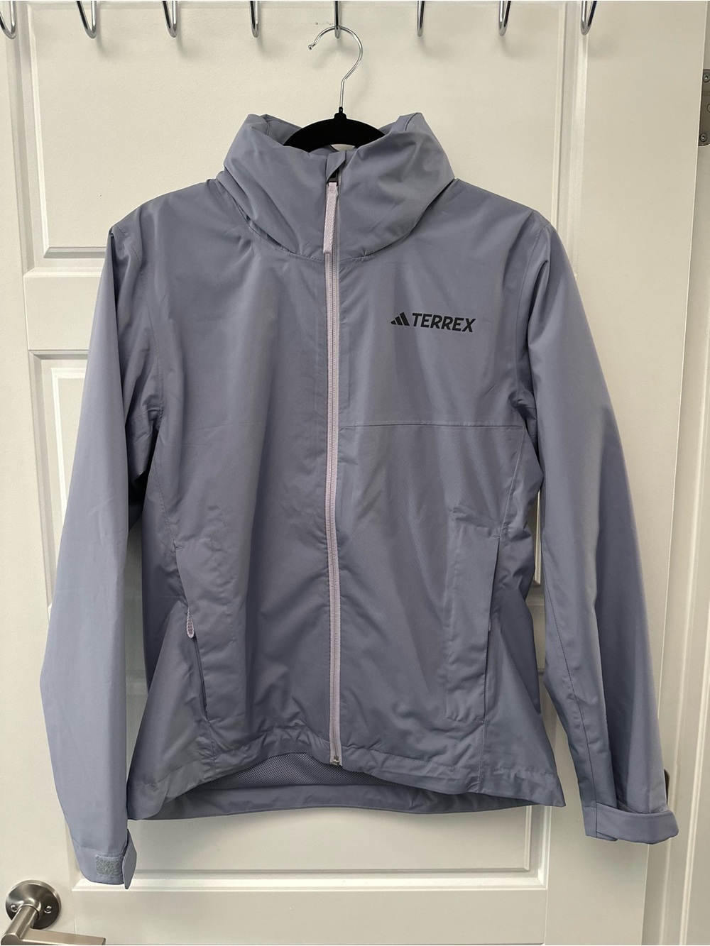 Adidas Women's Light Purple Windbreaker Jacket